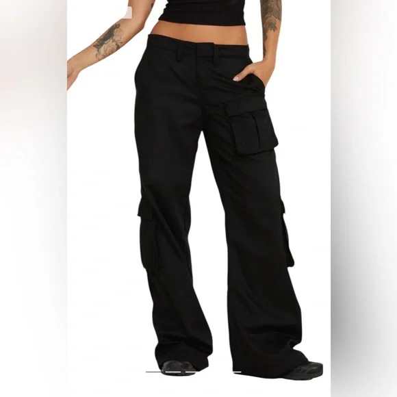 MOTEL LOVIS TROUSER CARGO BLACK 401 SIZE XL RETAIL $95 SOLD OUT NWT - Picture 6 of 7